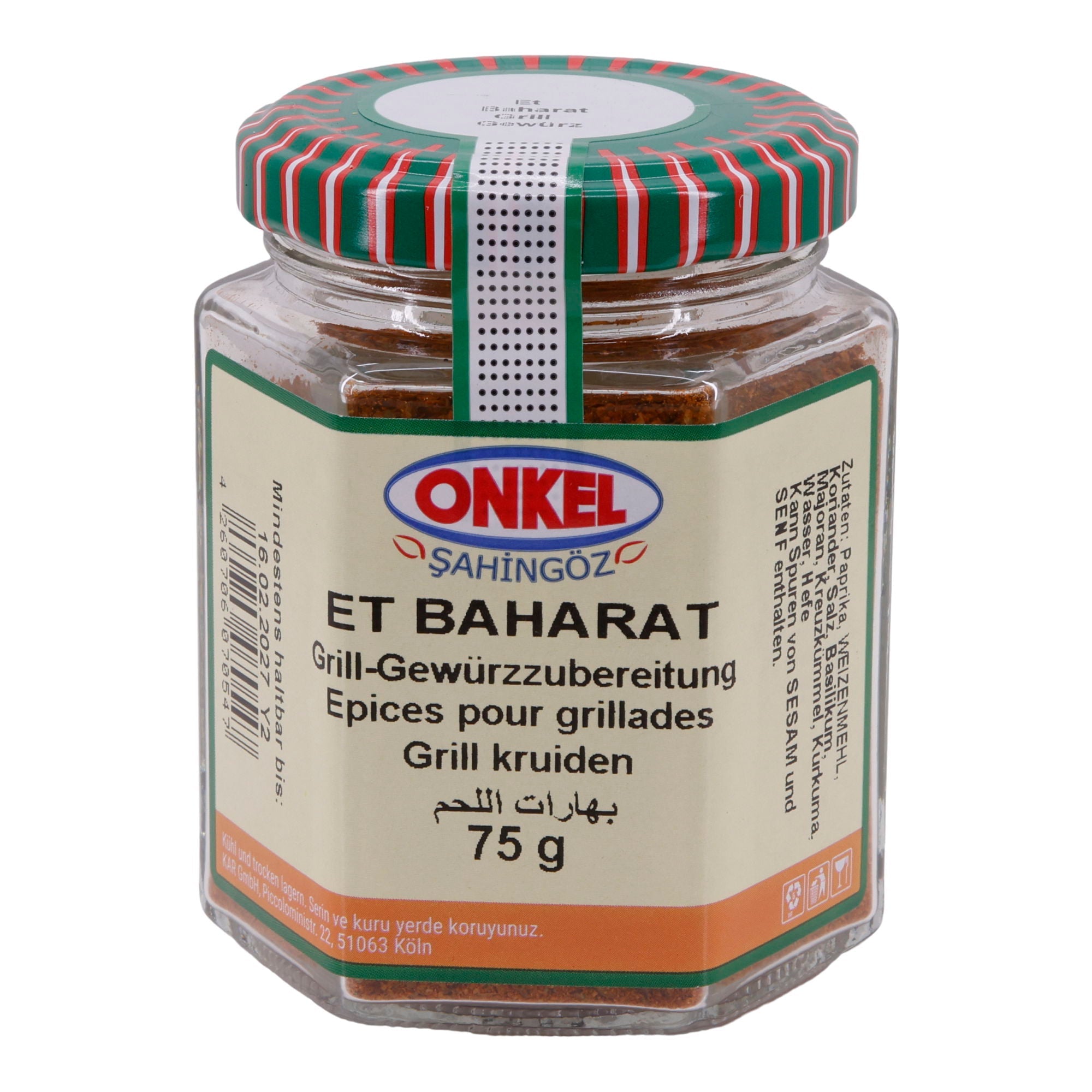Et Baharat Onkel Şahingöz | Gewürzmischung | Grill-Gewürzzubereitung | 75 g ONKEL SAHINGÖZ